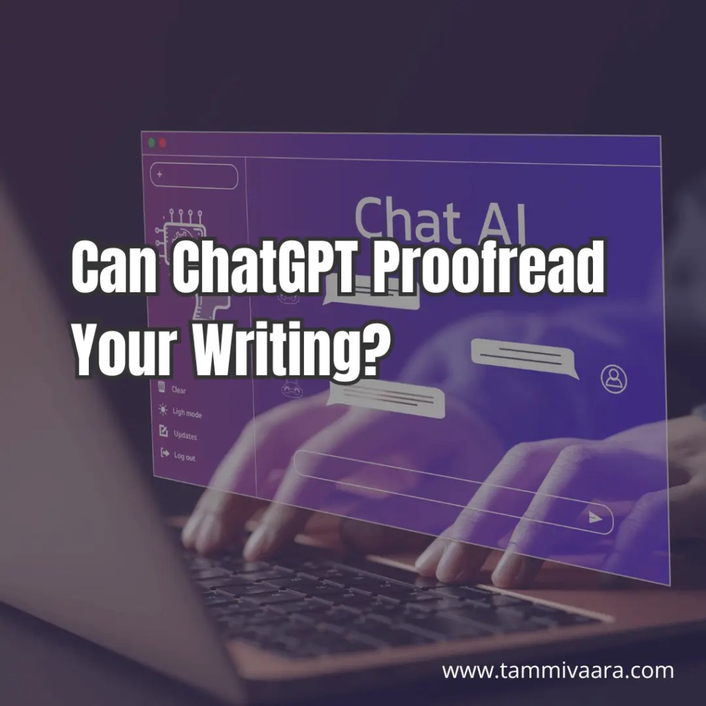 A person using AI Chatbot on a laptop to check grammar and spelling in a written document.