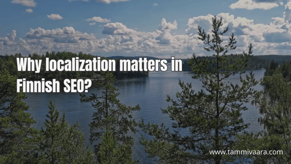 View over a Finnish lake, representing local insight in SEO services for the Finnish market